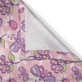 thumbnail image 3 of Ambesonne Floral Kitchen Curtains, Butterfly Cartoon Style, 55"x39", Pale Pink Lavender, 3 of 3