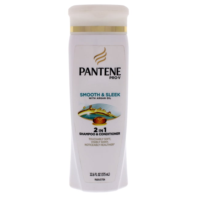 Champú y acondicionador Pantene Pantene Pro-V Smooth and Sleek 2 in 1 Shampoo and Conditioner Champú y acondicionador Unisex 12.6oz