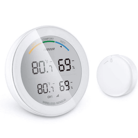 

Hygrometer Indoor Thermometer Desktop Digital Thermometer with Temperature and Humidity Monitor