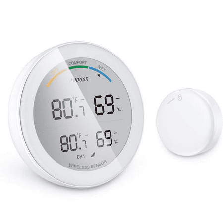 

Hygrometer Indoor Thermometer Humidity Sensor with Air Comfort Indicator Humidity Meter Room Thermometer for Home Basement Greenhouse Temperature Sensor