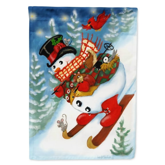 Carolines Treasures PJH3029GF 11 x 0.01 x 15 in. Snowman Ski Party Garden Flag