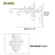 thumbnail image 5 of Sungmor Gancho Pared Hierro Fundido p/ Plantas - Soporte colgante resistente p/ hogar y jardín - Gancho decorativo blanco 2 pzs p/ colgar maceta, comedero aves, jaula, linterna y campana de viento, 5 of 9