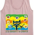 thumbnail image 3 of Pete The Cat - Groovy To Create - Women's Racerback Tank Top, 3 of 6