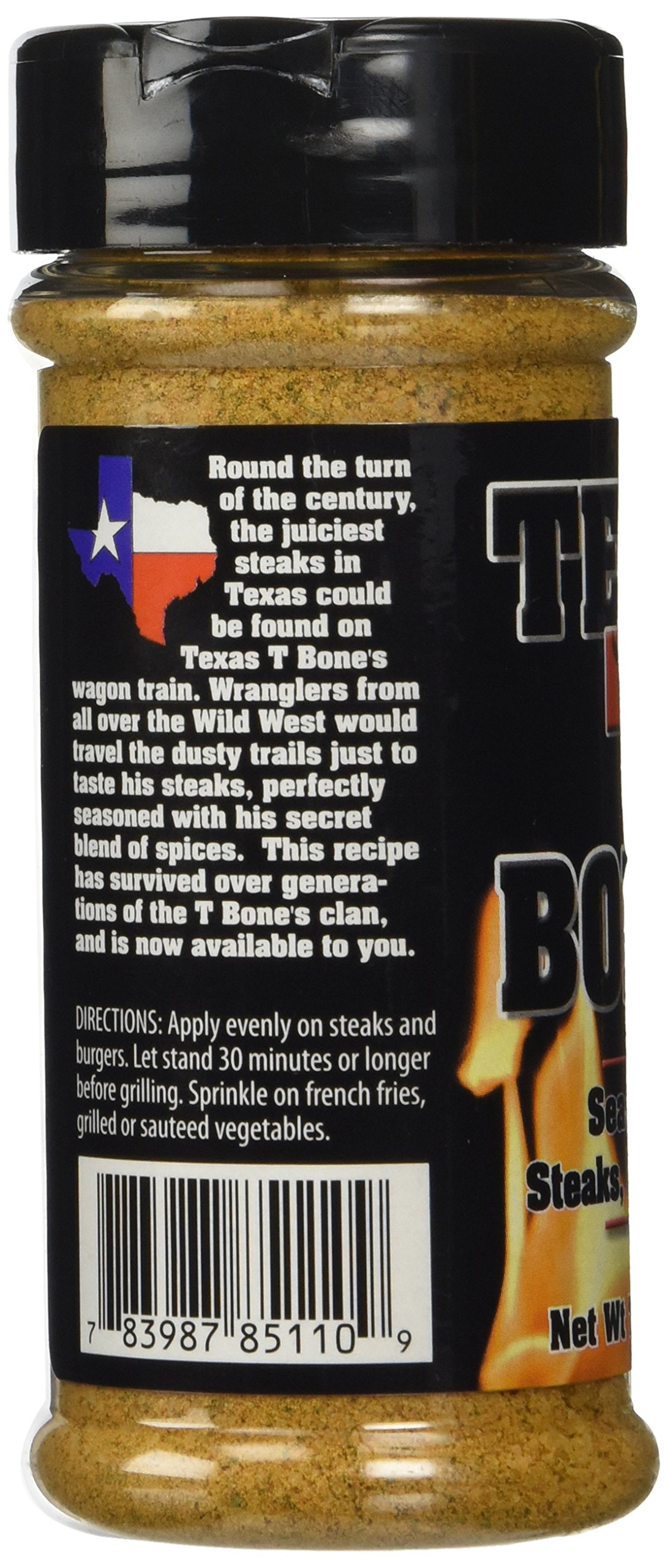 Oakridge BBQ Texas T-Bones Rub and Seasoning for Steaks, Burgers and Fries 7.5 Ounce