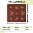 thumbnail image 2 of Spooky Season Tablecloth 34x34 Inch with Elastic Border - Stretchable Fabric Ghost Pumpkin Print Washable Cover for Square Tables, 2 of 6