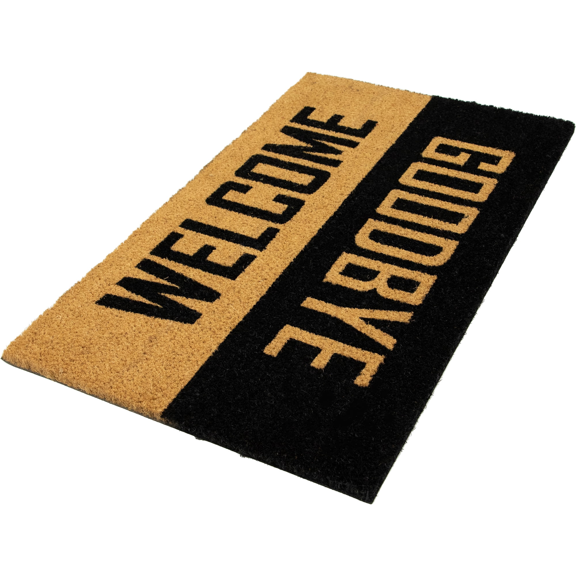 Northlight Natural Coir "Welcome Goodbye" Outdoor Doormat 18" x 30"