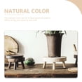 thumbnail image 3 of AURARMLET 2pcs Flower Pot Stool Natural Color Premium Wood Materials Plants Stand Indoor Use, 3 of 8