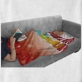 thumbnail image 6 of 25th Birthday Soft Flannel Fleece Throw Blanket, Abstract Modern Background with Colorful Letters Happy Ceremony, Cozy Plush for Indoor and Outdoor Use, 70" x 90", Multicolor, by Ambesonne, 6 of 6