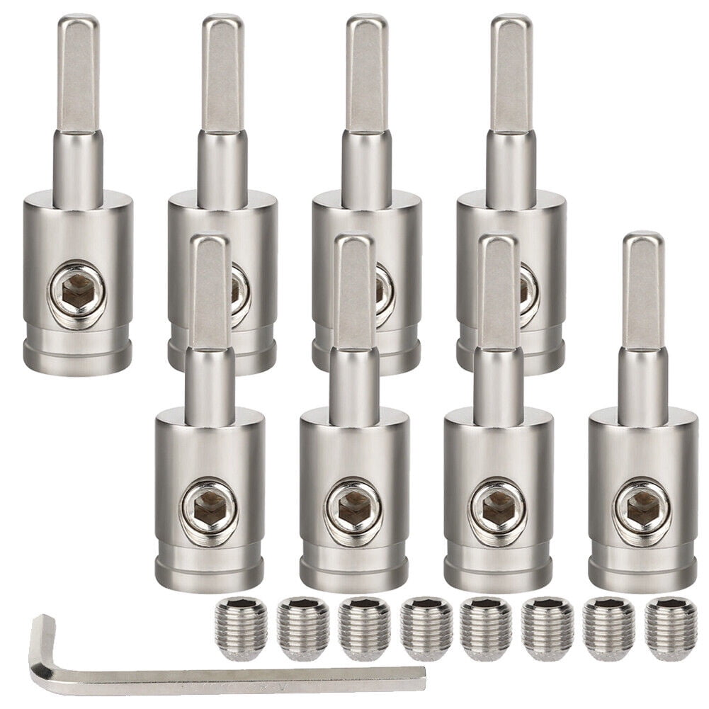 Amp Input Reducer 8Pcs 4 Gauge To 8 Gauge Wire Reducer /Ground Input Reducer Adapter