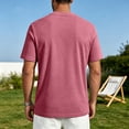 thumbnail image 4 of DORKASM Men's Short Sleeve Dry Fit Shirts Workout Gym Mesh Shirt Athletic Running Lightweight Performance Tshirt Watermelon Red 3XL, 4 of 6