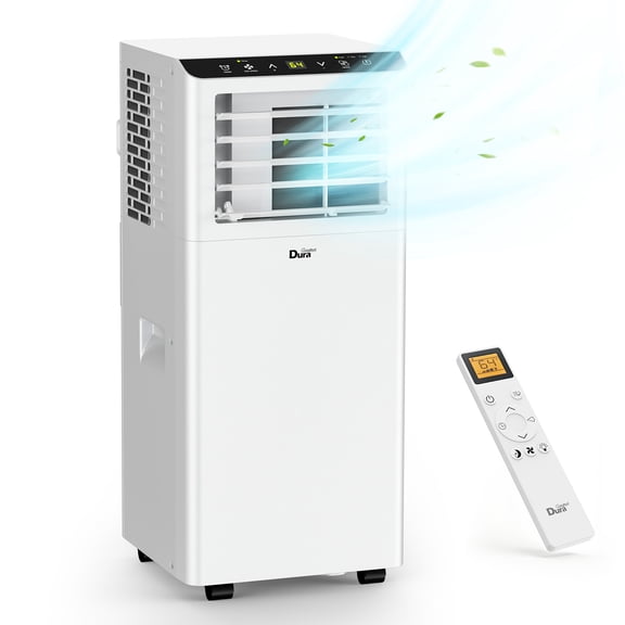 DuraComfort Portable Air Conditioner 8000 BTU, 3-in-1 AC Unit with Dehumidifier & Fan,Remote Control,24H Timer,for Room up to 200 Sq.Ft