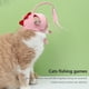 thumbnail image 5 of Juguete interactivo para gatos con plumas, con soporte para la cabeza, para provocar y jugar, 5 of 6