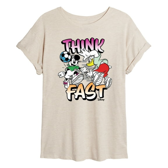 Disney - Think Fast  - Women's Oversized T-Shirt