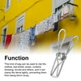 thumbnail image 2 of Clothes Peg Stainless Steel Drying Hanging Washing Line Clothespins Spring Reusable Hanger Tool Quilt Dressing Fixing Clamp, 2 of 8