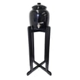 thumbnail image 1 of Porcelain Ceramic Water Dispenser Crock Set With Stainless Steel Faucet, Lid and Wooden Floor Stand, 1 of 3