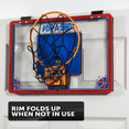 thumbnail image 5 of Pop-a-Shot Slam Dunk over-the-door Mini Arcade Basketball Hoop, Foldable Hanging 18 in. Wide, 5 of 7