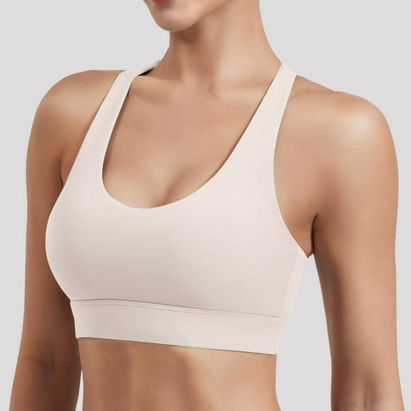 BAODANN Sports Bra Women's Backless Push Up Bra Without Womens Bras Comfortable No Wire Sports Bra Running Bandeau Sports Bras for Women plus Size Sports Bra Lightweight Sports Bras for Women