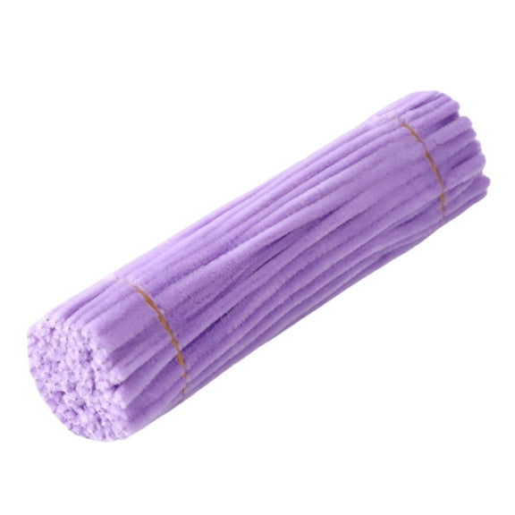100Pcs Colored Pipe Cleaners 30cmx6mm Pipe Cleaners Colorful Soft Plush Stems for Kid Craft Project and Home Decoration