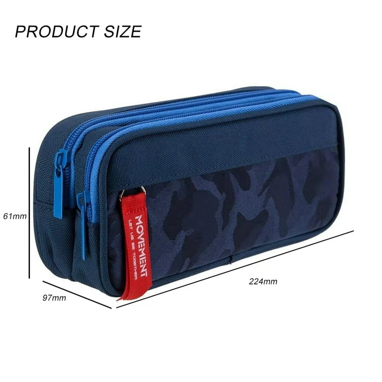 Pencil Case Large Capacity Pencil Bag Pouch - Dark blue 