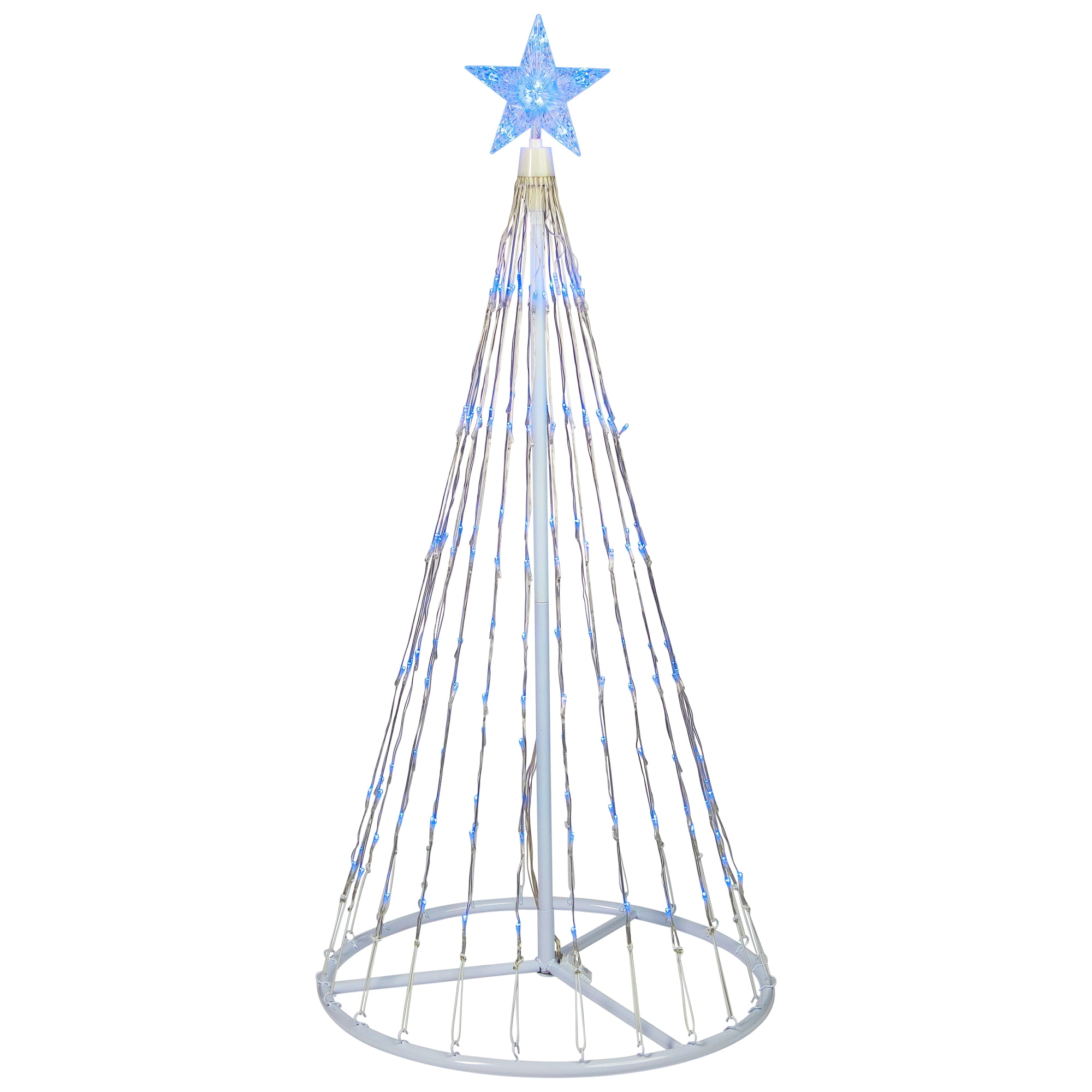 4' Blue LED Lighted Christmas Tree Cone Outdoor Yard Decor