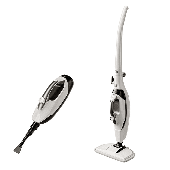 GLEEHILL 1550W Fast-Heat Steam Mop with Attachments For Floors, Pet Homes, Hardwood, Tile, Carpets, Silver