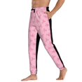 thumbnail image 3 of Kdxio Pink Bows Pattern Joggers,Sweatpants for Men with Pockets-3X-Large, 3 of 5