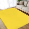 thumbnail image 4 of Lemon Yellow Area Rugs 5x8 for Living Room, Farmhouse Solid Yellow Color Modern Art Non Slip Washable Rug Runner, Low Pile Indoor Floor Carpet Mat Bathroom Rugs for Bedroom, Kids Room, 4 of 9