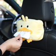 thumbnail image 4 of Caja de pañuelos para coche con diseño de pato amarillo creativo, caja de pañuelos bonita, caja de pañuelos para coche de felpa de dibujos animados, 16*11*6cm, 4 of 5