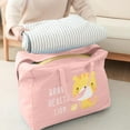 thumbnail image 5 of Xihbxyly Bolsa de Almacenamiento Grande, Resistente, 600D, 77 L de Capacidad, Organizador Versátil para Ropa de Cama, Mantas, Dormitorios, Mudanzas y Viajes. Fácil de Plegar, 58 X 28 X 48 Cm., 5 of 5