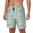 thumbnail image 1 of Fotbe Cute Honeybees Traje de Baño para Hombre – Shorts de Natación de Secado Rápido con Forro y Bolsillos-XX-Large, 1 of 6
