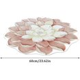 thumbnail image 2 of Floral Area Rugs Peony Flower Shape Area Rugs Non-Slip Rugs Floral Shaggy Carpet Bath Mat for Bedroom Living Room and Sofa, Beige, 2'x2', 2 of 7