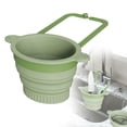 thumbnail image 2 of Sink Colander, Silicone Faucet Hanging Strainer, Collapsible & Foldable Drain Basket for Sink, Hanging Food Catcher with Faucet Clip, Collapsible Sink Filter for Dish Sponges, Food Waste Catching, 2 of 7