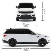 CMJ RC Cars: Range Rover - White - 1:24 Scale, Remote Control Radio SUV Vehicle, 2.4 Ghz, LED Headlights, Indoor-Outdoor Racing Toy, Licensed Model