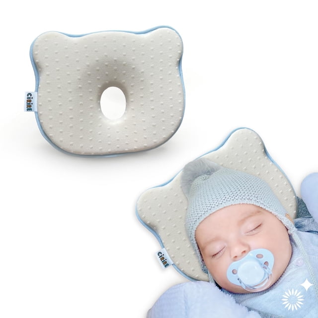 Almohada para Bebé de Espuma Viscoelástica CIRIRE Suave, Cómoda y Lavable a Máquina
