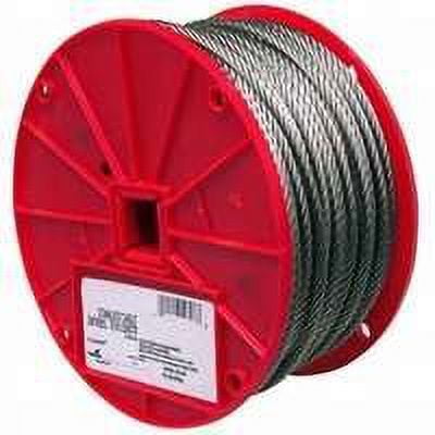 Campbell Chain Aircraft Cable 1/4" 7 X 19 Type 304 Stainless Steel 250' / Reel