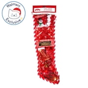 Holiday Time Cat Toys Stocking, 21 Pieces, Red