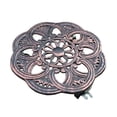 thumbnail image 4 of Almencla Support Roulant pour Plantes Terrasse Jardin Salon Patio Intérieur Extérieur avec Roues Cuivre Rougeâtre 26 cm, 4 of 8