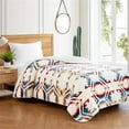 thumbnail image 7 of Levinis Boho Sherpa Fleece Blanket 80'' × 90'', Ultra Soft Aztec Queen Blanket for All Season, Cozy, Plush, Bohemian Throw Blanket for Bed/Couch/Sofa/Office/Camping, 7 of 7