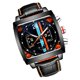 thumbnail image 2 of Reloj de pulsera mecánico automático de cuero con correa de reloj para hombre, luminoso, informal, cuadrado, negro Vogacara EL002804-01, 2 of 2