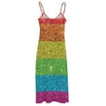 thumbnail image 6 of LGBT Glitter Gay Pride Parade Flag Sleeveless Dress dress party night clothing women summer, 6 of 7