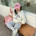 thumbnail image 4 of Mode Printemps Automne style de Rue pour Enfants Sweat à Capuche Bébé Garçons Filles Manches Longues Motifs Lettres Manteau à Cordon, 4 of 5
