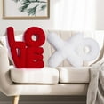 thumbnail image 6 of SDFGTstore LOVE XO Shape Throw Pillows Cushions Plushes Toy Decoration Birthday Gift Valentines Day Gift Throw Pillows, 6 of 18