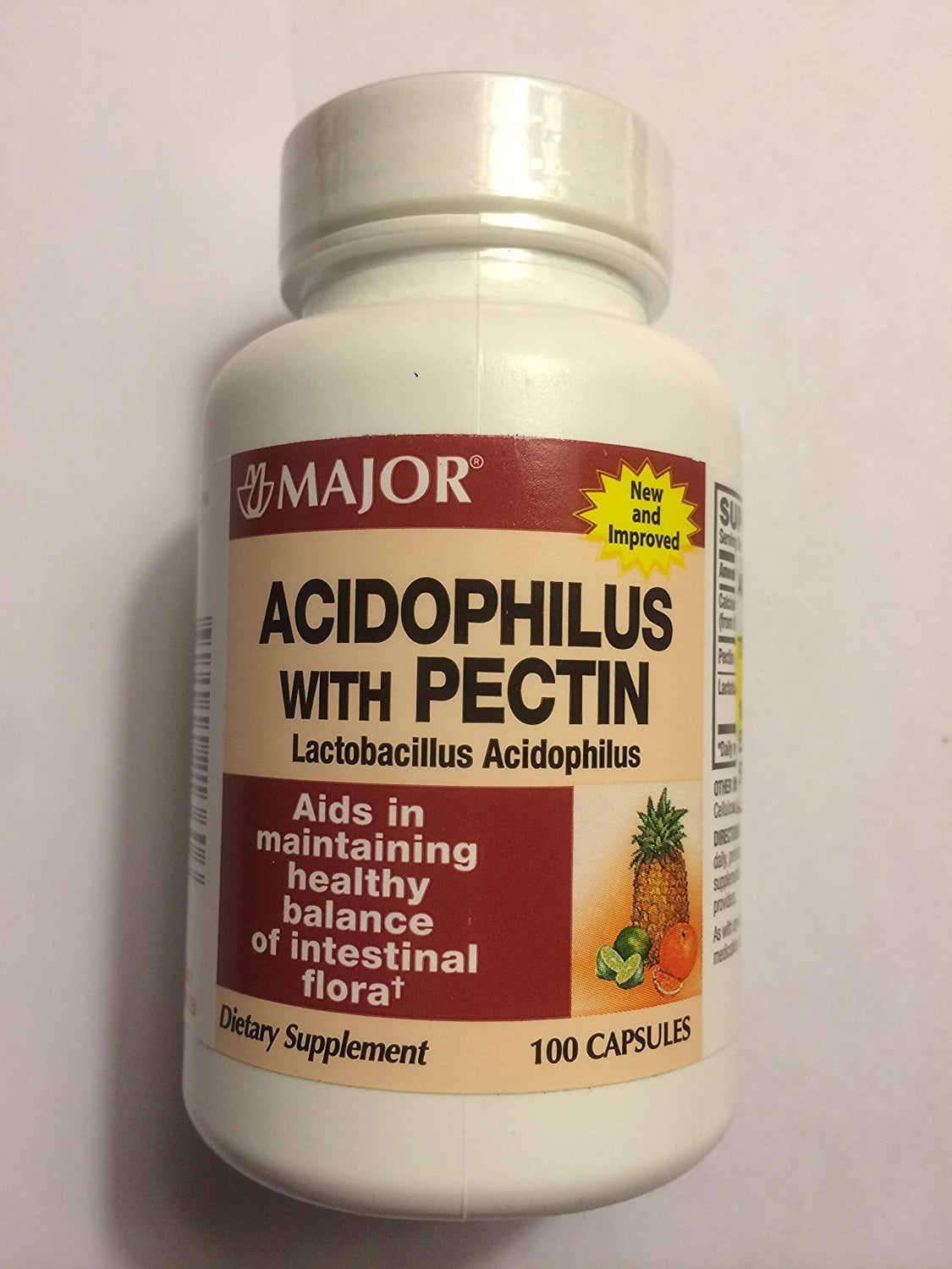 Major Pharmaceuticals AcidophilusPectin Lactobacillus 75 mm Capsule