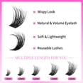 thumbnail image 4 of Extensiones de pestañas individuales Lash Clusters Fluffy VEYESBEAUTY, 4 of 6
