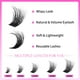 thumbnail image 4 of Extensiones de pestañas individuales Lash Clusters Fluffy VEYESBEAUTY, 4 of 6