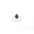 thumbnail image 3 of Heaven Crafts 925 Sterling Silver Teardrop Lapis Lazuli Ring Blue Gemstone Bridesmaid Gift Promise Ring, 3 of 4