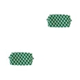 thumbnail image 4 of Qarigey Bolsa de maquillaje de tela tejida, bolsa de almacenamiento para delineador de ojos, artículos de tocador, bolso, organizador de viaje, blanco, Grün-weißes Plaid 2piezas Qarigey CBP212302, 4 of 6