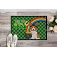 thumbnail image 2 of Sable Pembroke Corgi St. Patrick's Day Indoor or Outdoor Mat 24x36 36 in x 24 in, 2 of 5