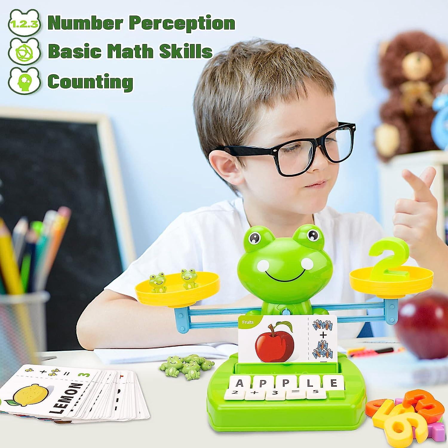 Juego Educativo De Madera Montessori Para Niños 3-6 Años, Con Números Y Cuentas Para Aprender Matemáticas