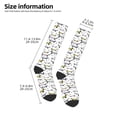 thumbnail image 5 of Fotbe Dachshund Dog Puppy print Women's Men's Novelty Crew Socks Cotton Socks Knee High Socks for Walking,Running,Nurses,Pregnancy, 5 of 9